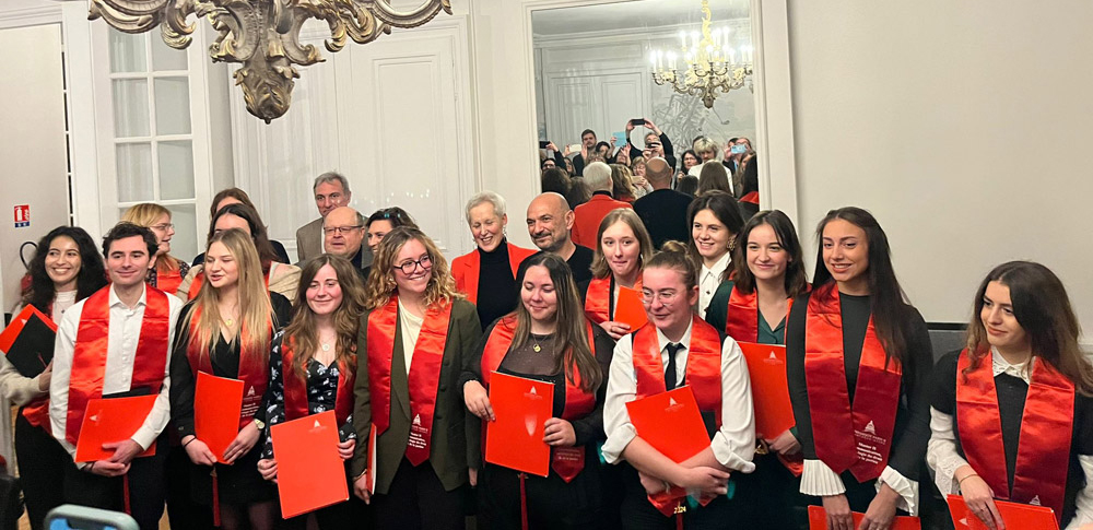 Photo de la remise de diplôme de la promotion 2023-2024