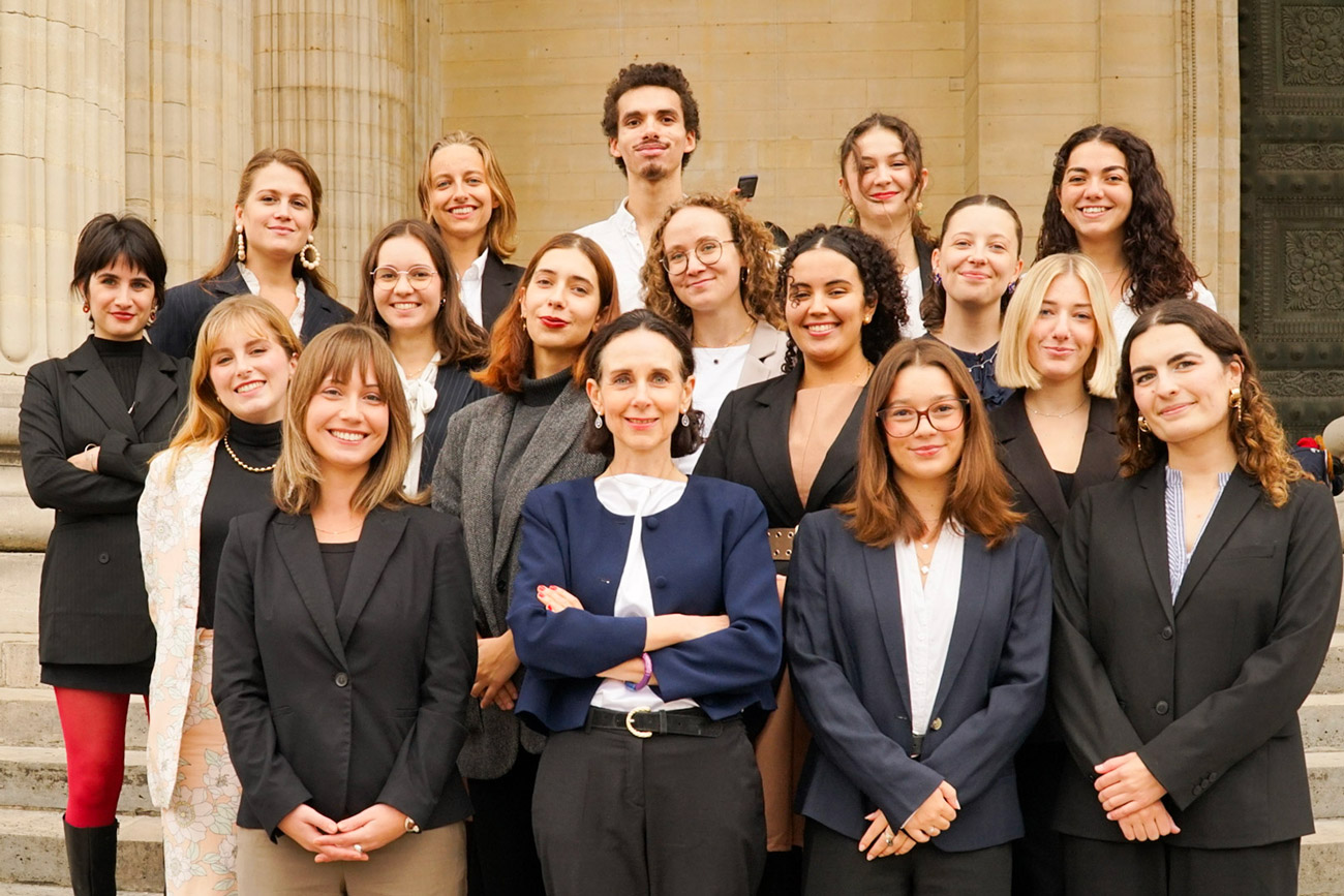 Photo de la promotion 2025-2026 du M2 Communication, sociologie du droit et de la justice