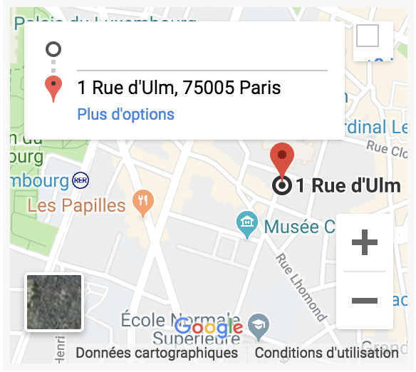 Se rendre au Laboratoire de sociologie juridique, rue d'Ulm 75005 Paris