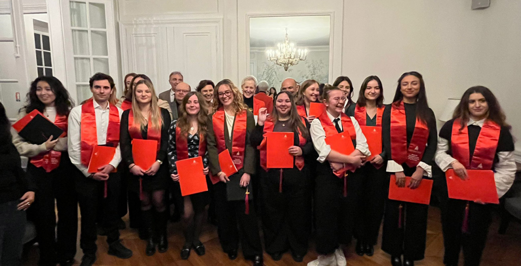 Photo de la remise de diplôme de la promotion 2023-2024