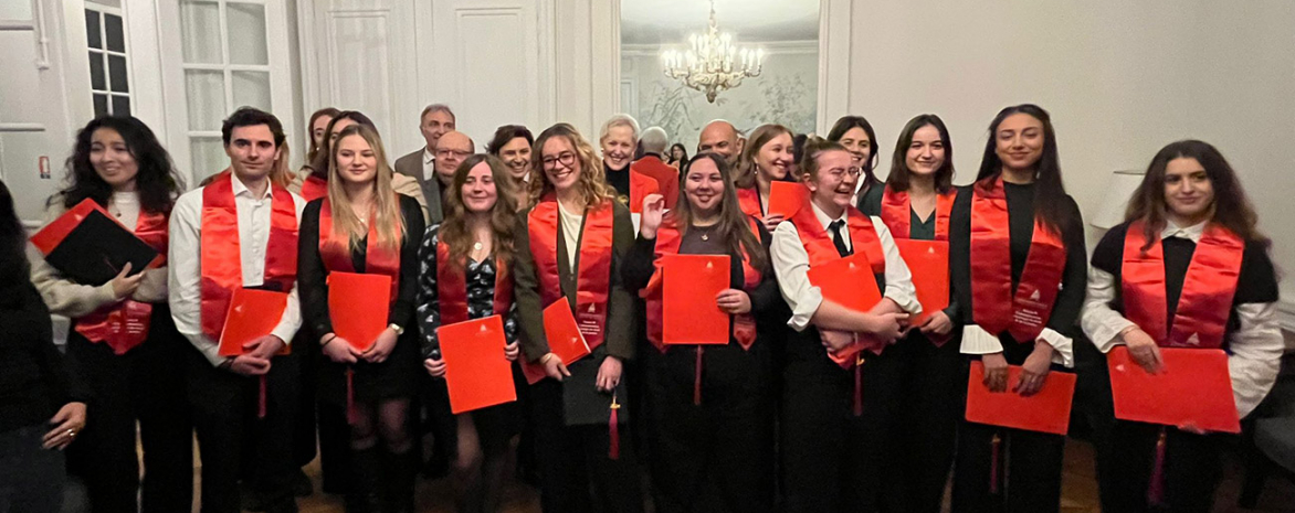 Photo de la remise de diplôme de la promotion 2023-2024