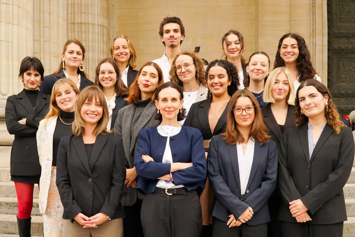 Photo de la promotion 2025-2026 du master 2 Communication, sociologie du droit et de la justice